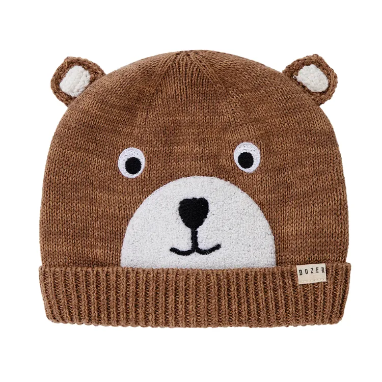 Dozer Baby Boys Baloo Beanie - Brown