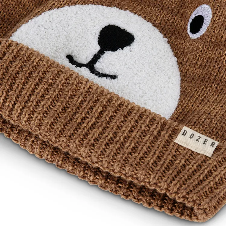 Dozer Baby Boys Baloo Beanie - Brown