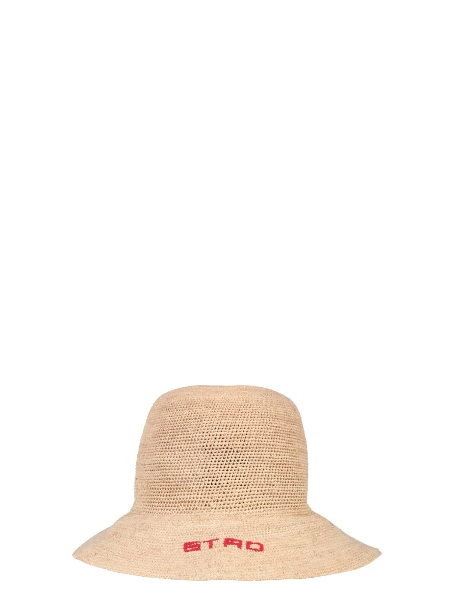 Etro Logo Embroidered Woven Sun Hat