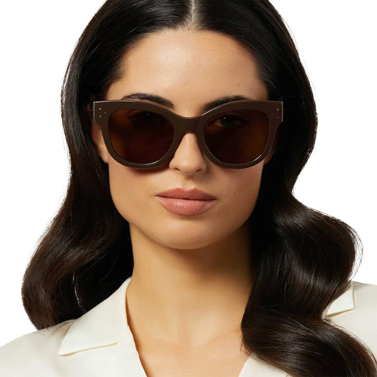 EVA - TRUFFLE   BROWN   POLARIZED SUNGLASSES