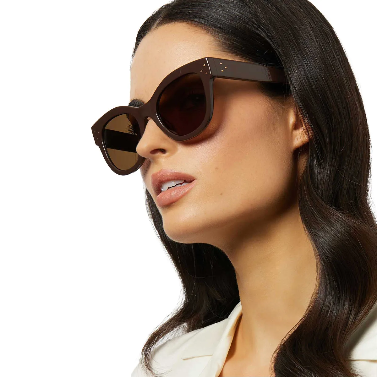 EVA - TRUFFLE   BROWN   POLARIZED SUNGLASSES