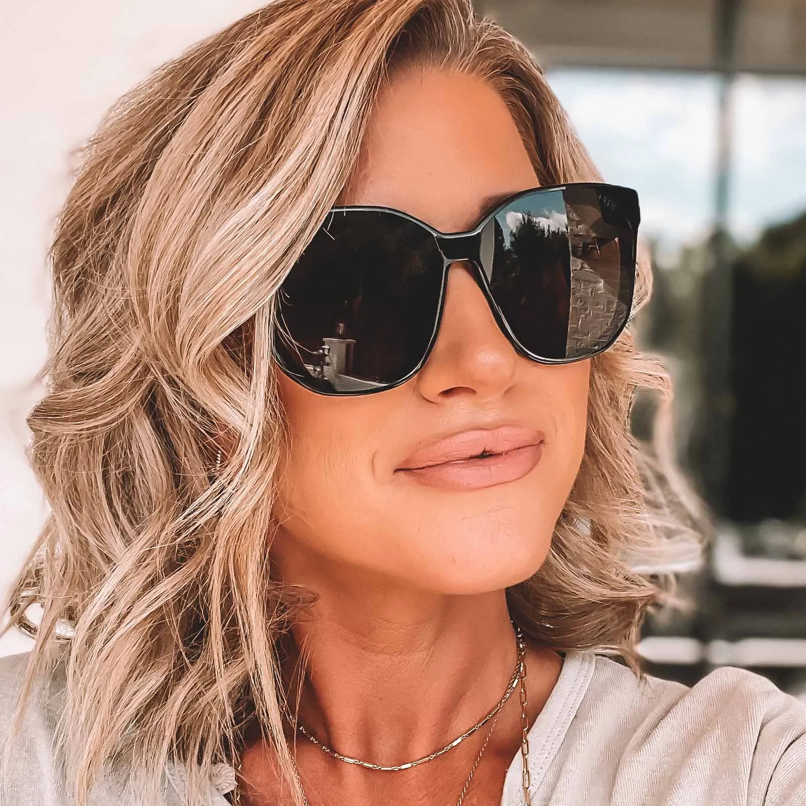 GIA - BLACK   GREY SUNGLASSES