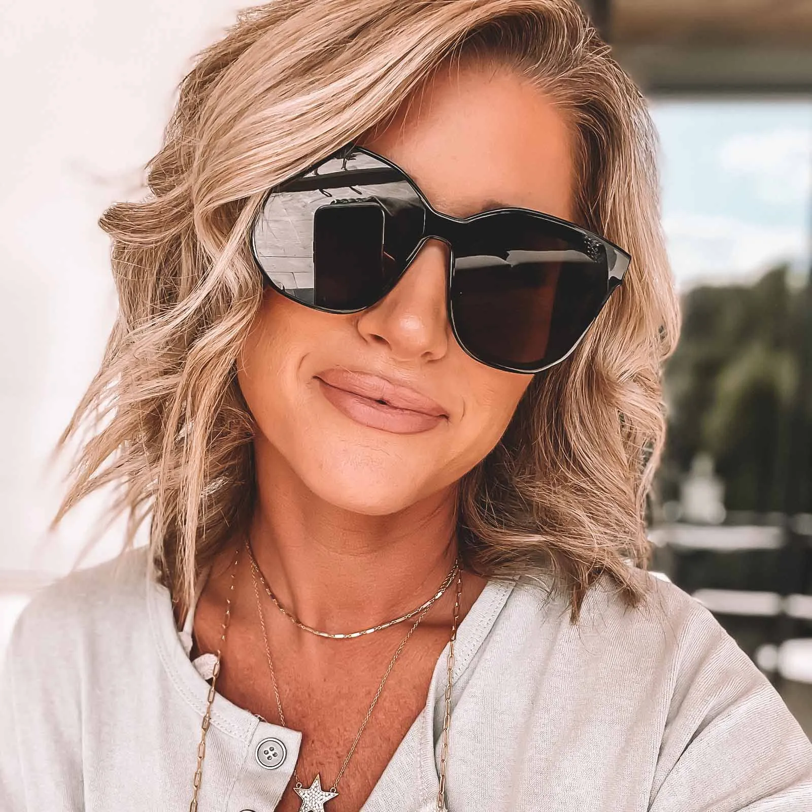 GIA - BLACK   GREY SUNGLASSES