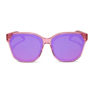 GIA - CANDY PINK CRYSTAL   PINK RUSH MIRROR SUNGLASSES