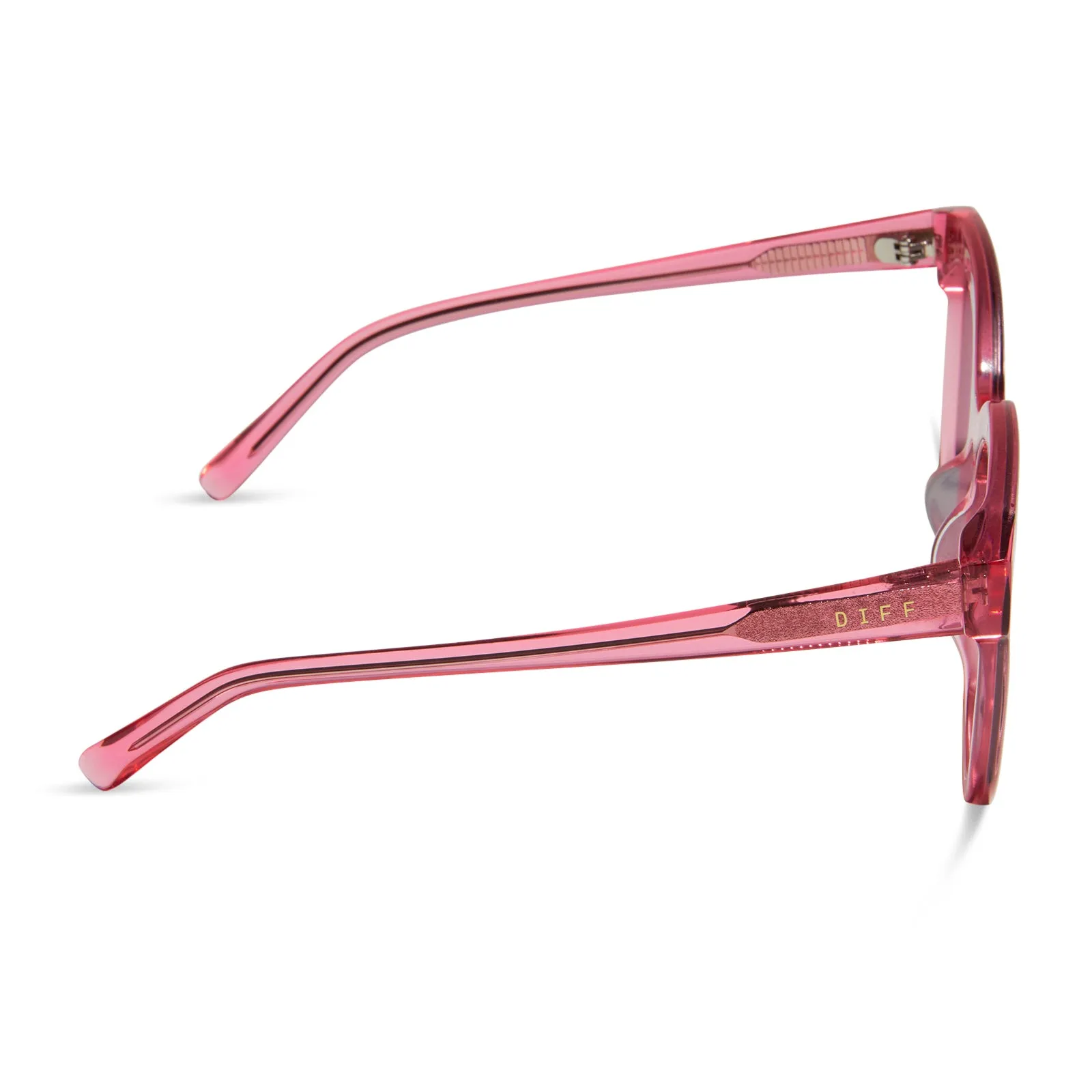 GIA - CANDY PINK CRYSTAL   PINK RUSH MIRROR SUNGLASSES