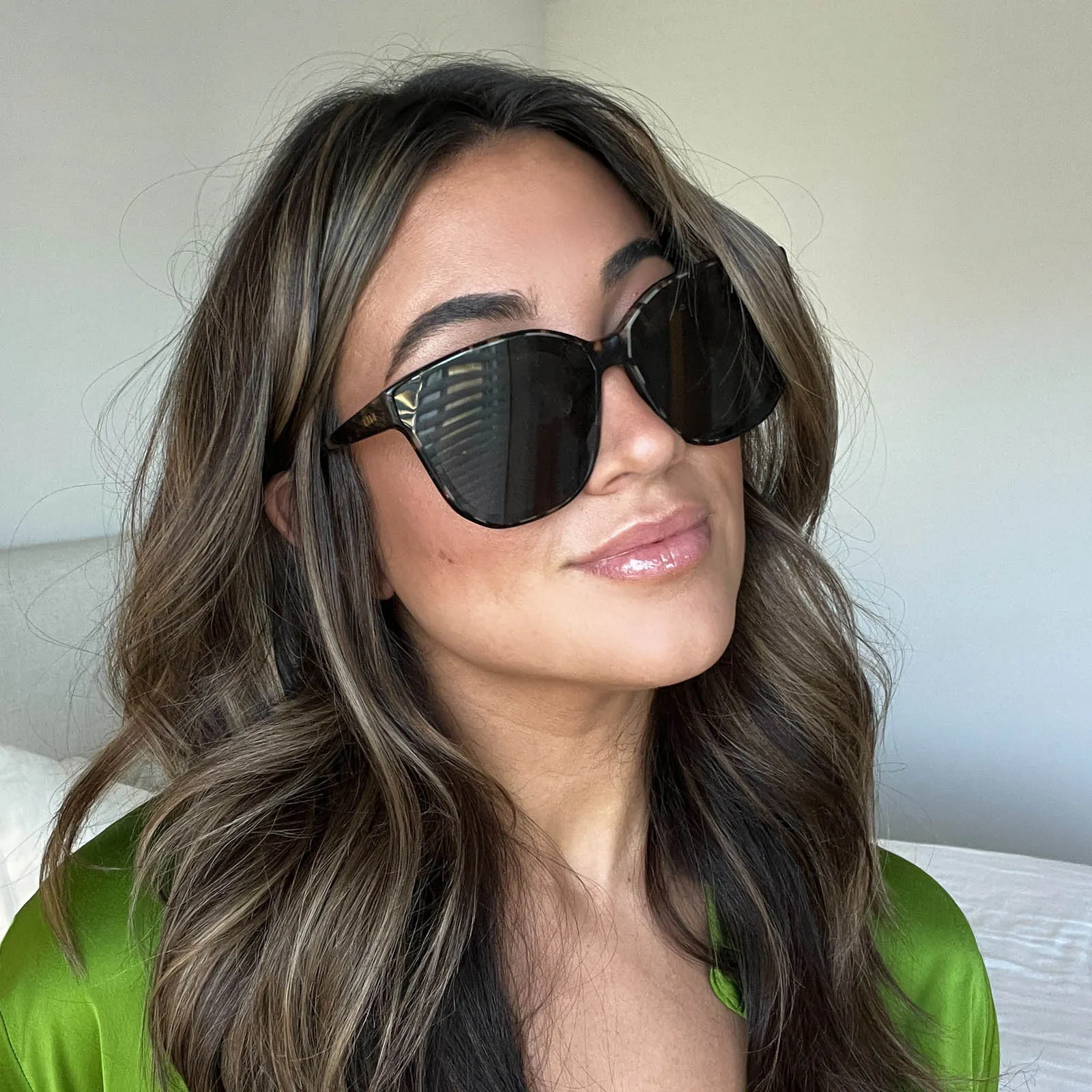 GIA - ESPRESSO TORTOISE   GREY SUNGLASSES