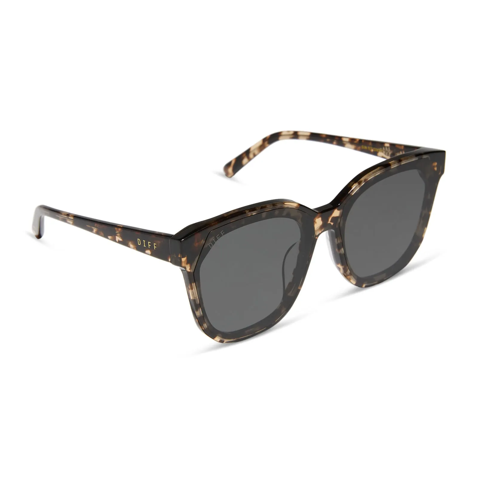 GIA - ESPRESSO TORTOISE   GREY SUNGLASSES