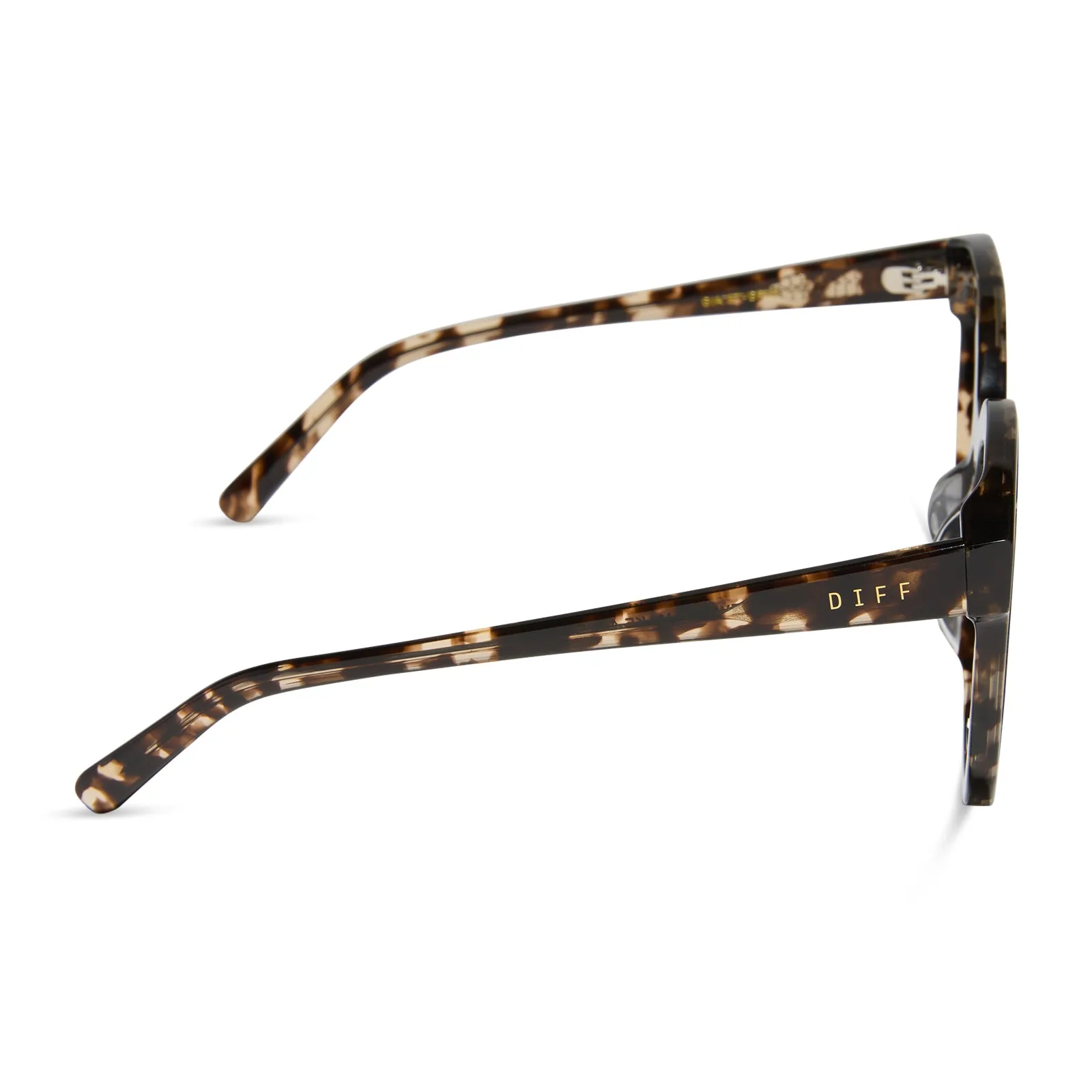 GIA - ESPRESSO TORTOISE   GREY SUNGLASSES