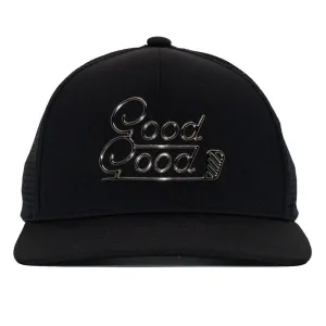 GoodGood Golf High Gloss Life Trucker Golf Cap Black - 24 Men