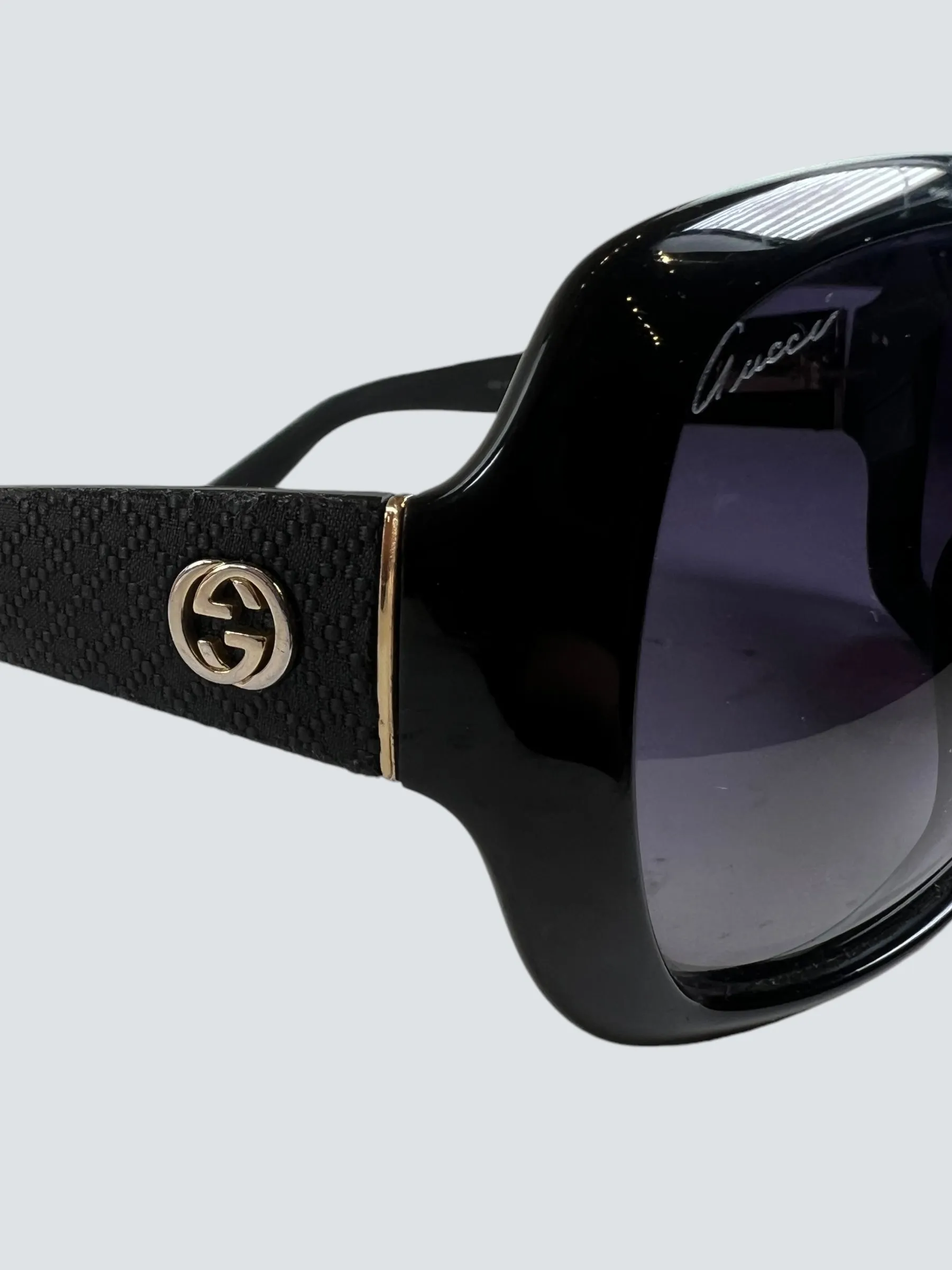 Gucci Brown GG Oversized Sunglasses