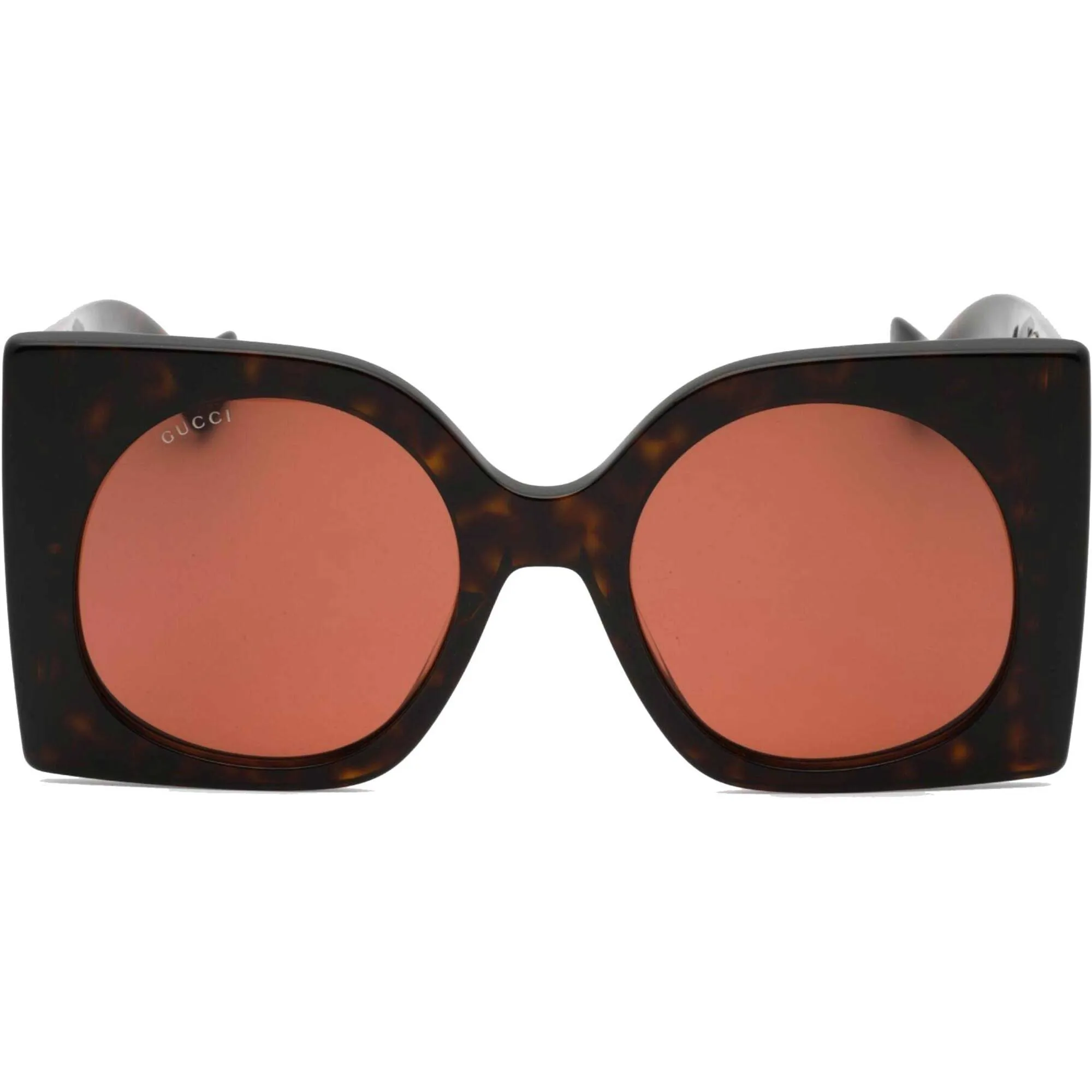 Gucci Women's Sunglasses - Havana Oversized Full Rim Plastic Frame | GG1254S 002
