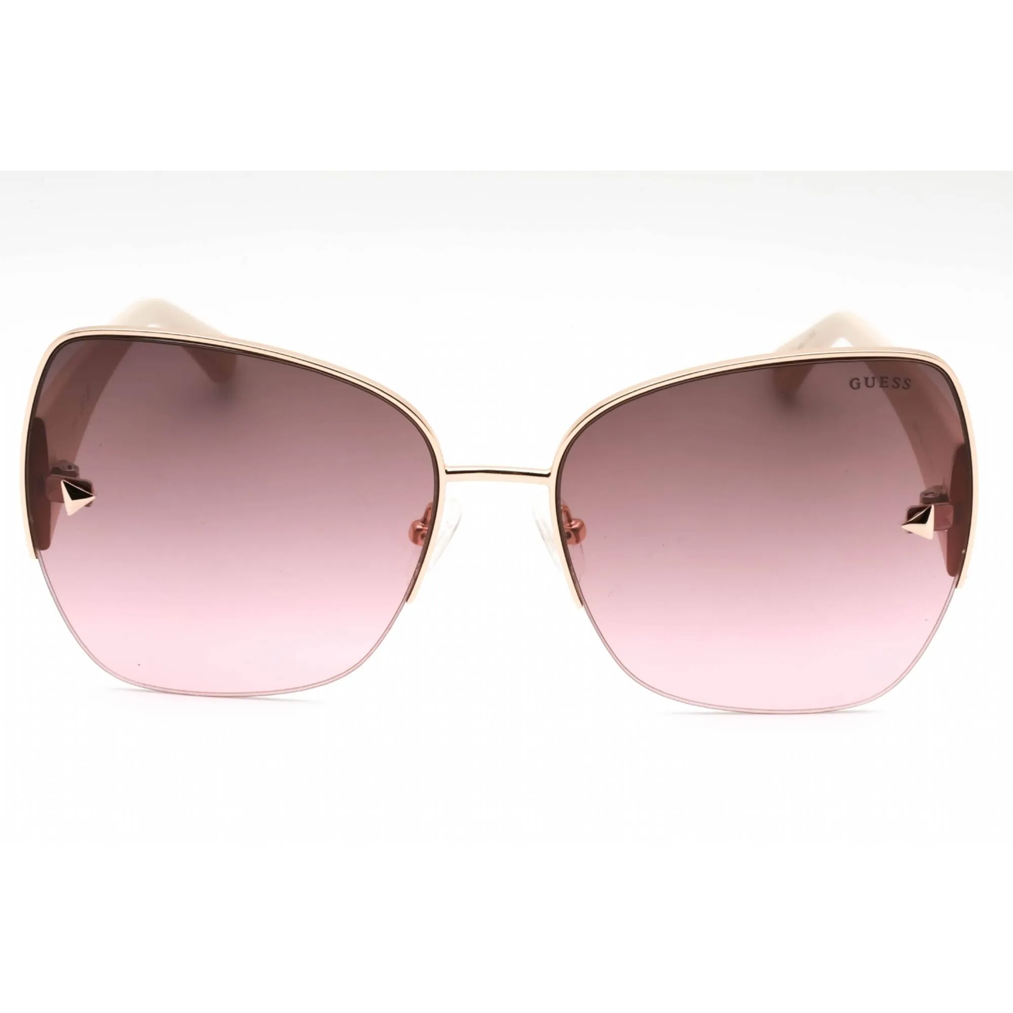 Guess Factory Women's Sunglasses - Shiny Rose Gold Metal Oversized Frame | GF6136 28T