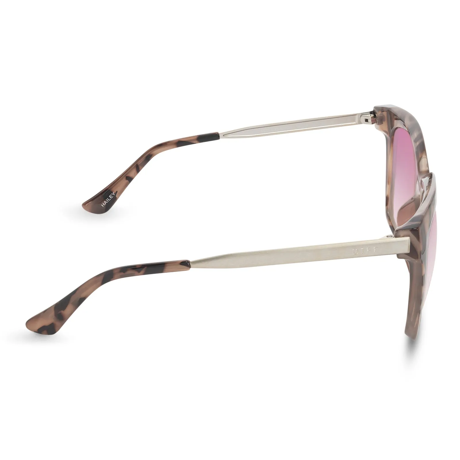 HAILEY - BLUSH TORTOISE   ROSE GRADIENT SUNGLASSES