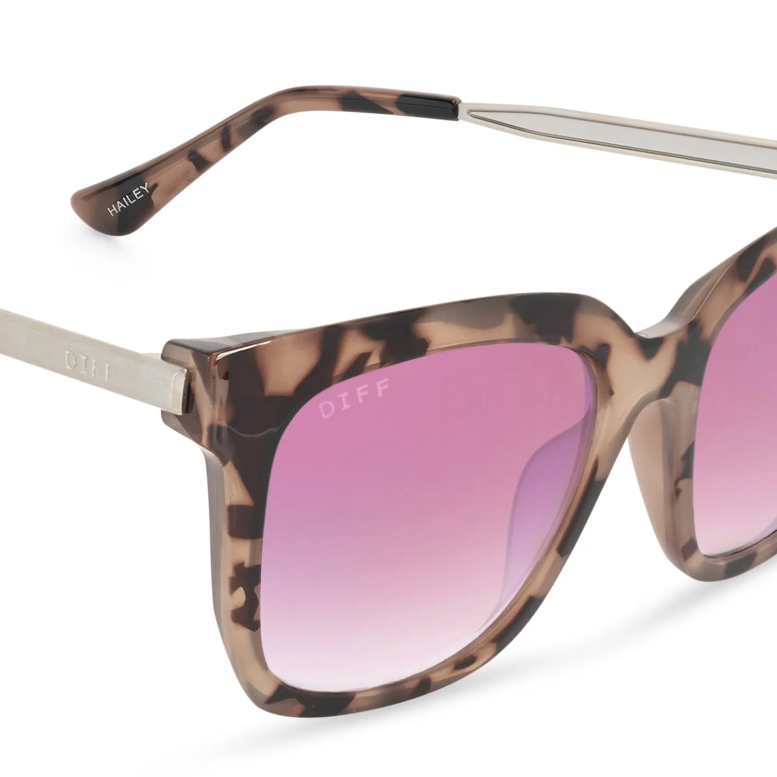 HAILEY - BLUSH TORTOISE   ROSE GRADIENT SUNGLASSES