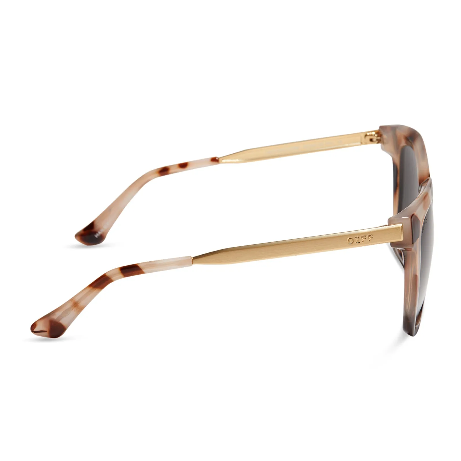 HAILEY - CREAM TORTOISE   SOLID GREY SUNGLASSES