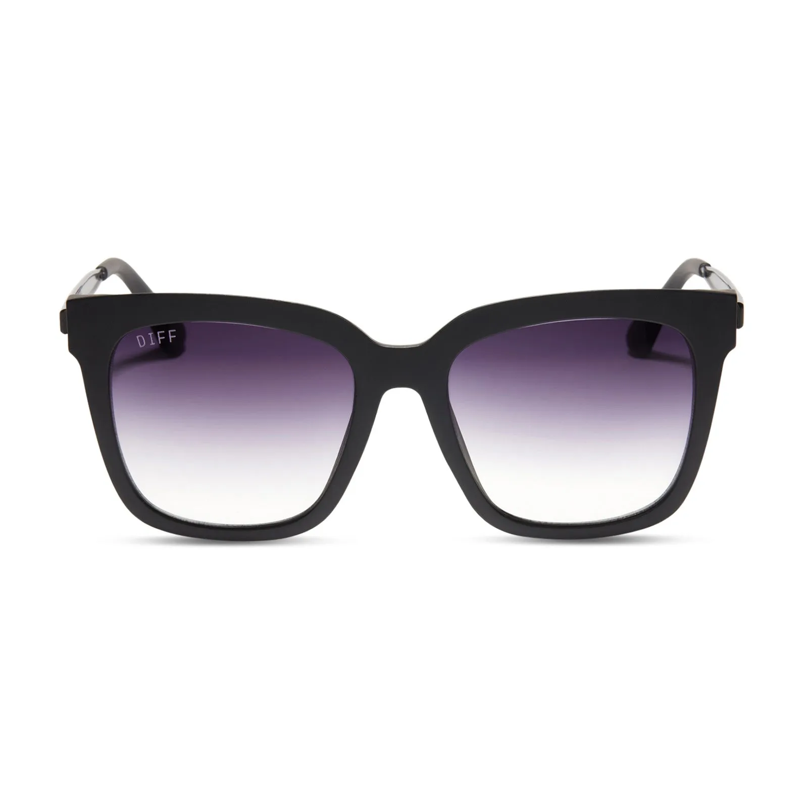 HAILEY - MATTE BLACK   SHARP GREY GRADIENT SUNGLASSES