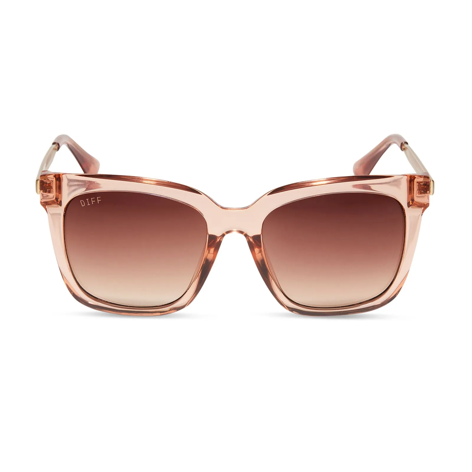 HAILEY - NUDE CRYSTAL   BROWN GRADIENT SUNGLASSES