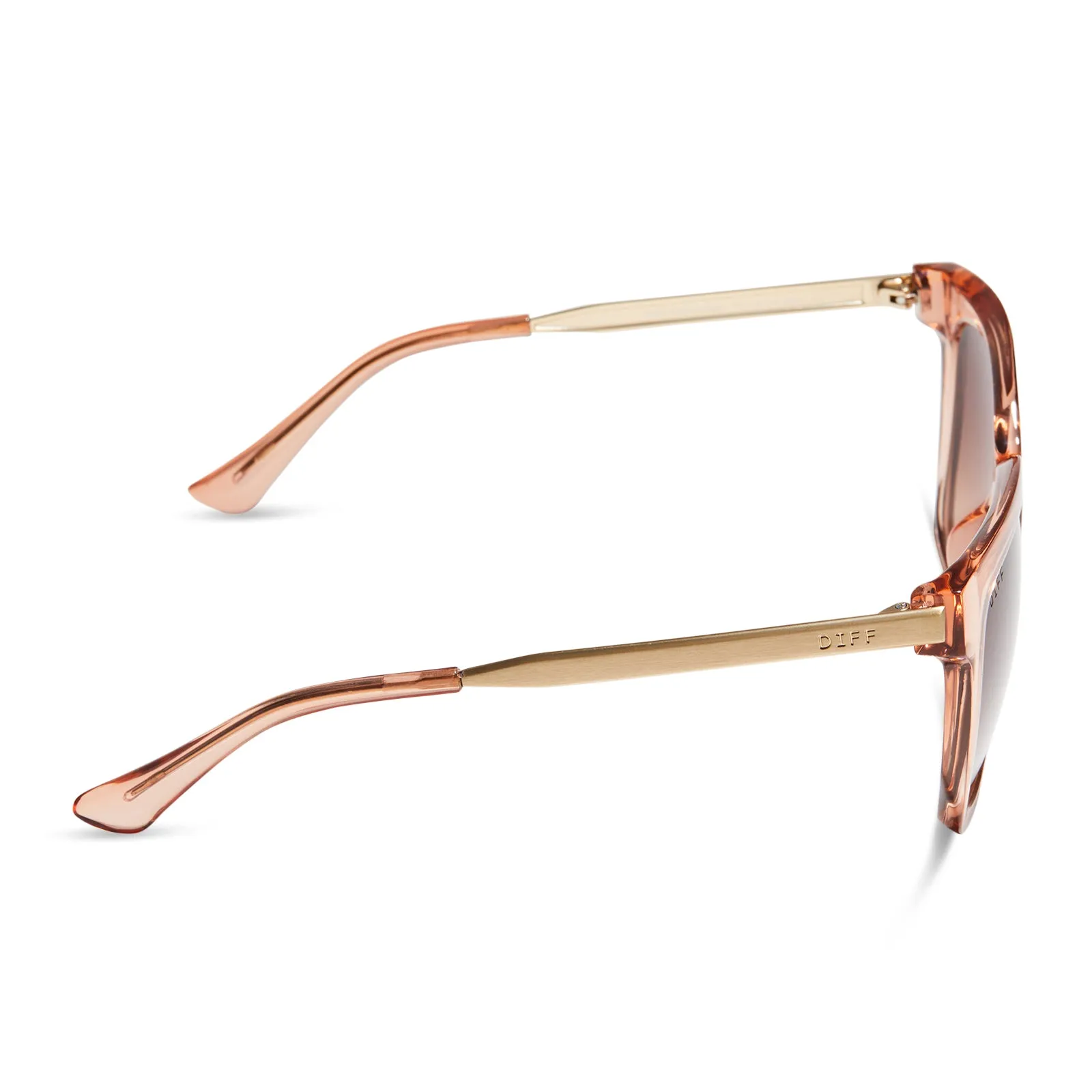 HAILEY - NUDE CRYSTAL   BROWN GRADIENT SUNGLASSES