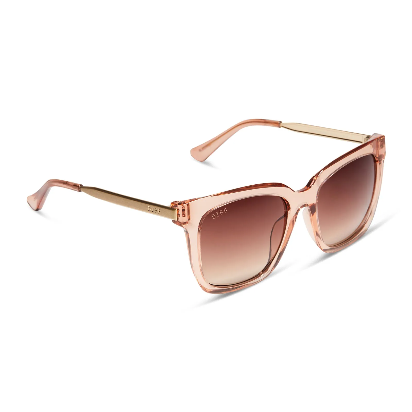 HAILEY - NUDE CRYSTAL   BROWN GRADIENT SUNGLASSES