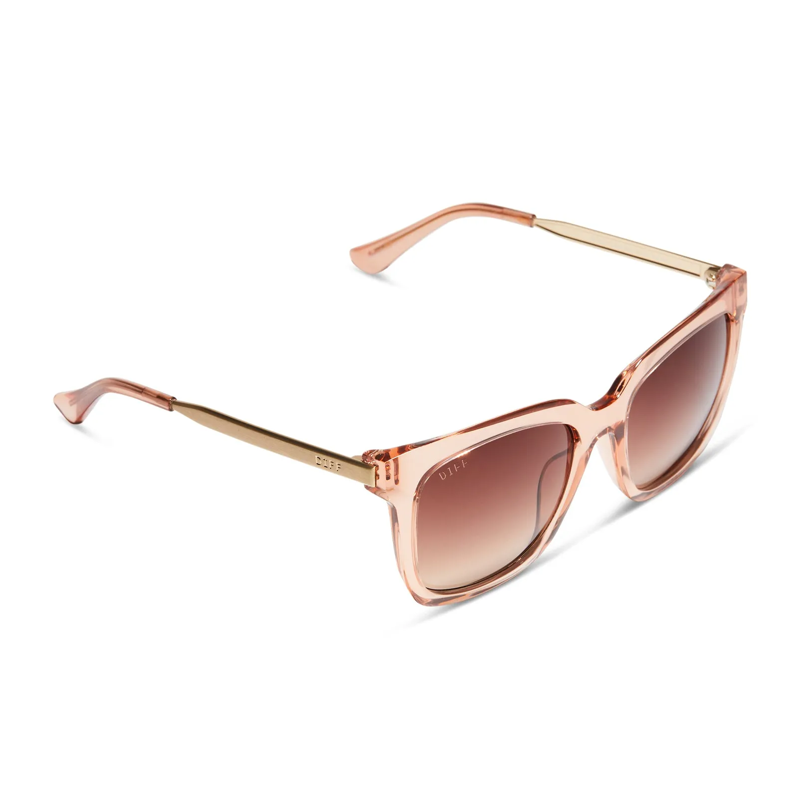 HAILEY - NUDE CRYSTAL   BROWN GRADIENT SUNGLASSES