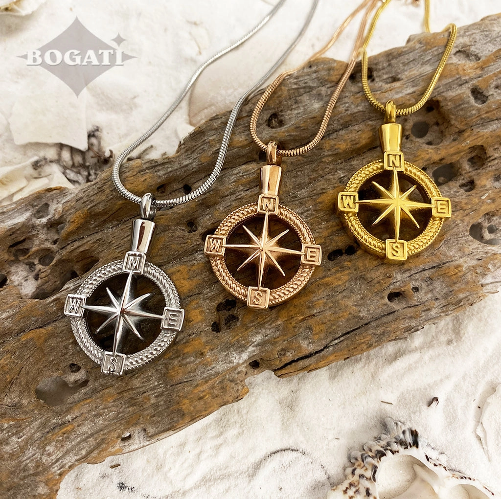 J-124 - NorthStar Compass - Pendant with Chain