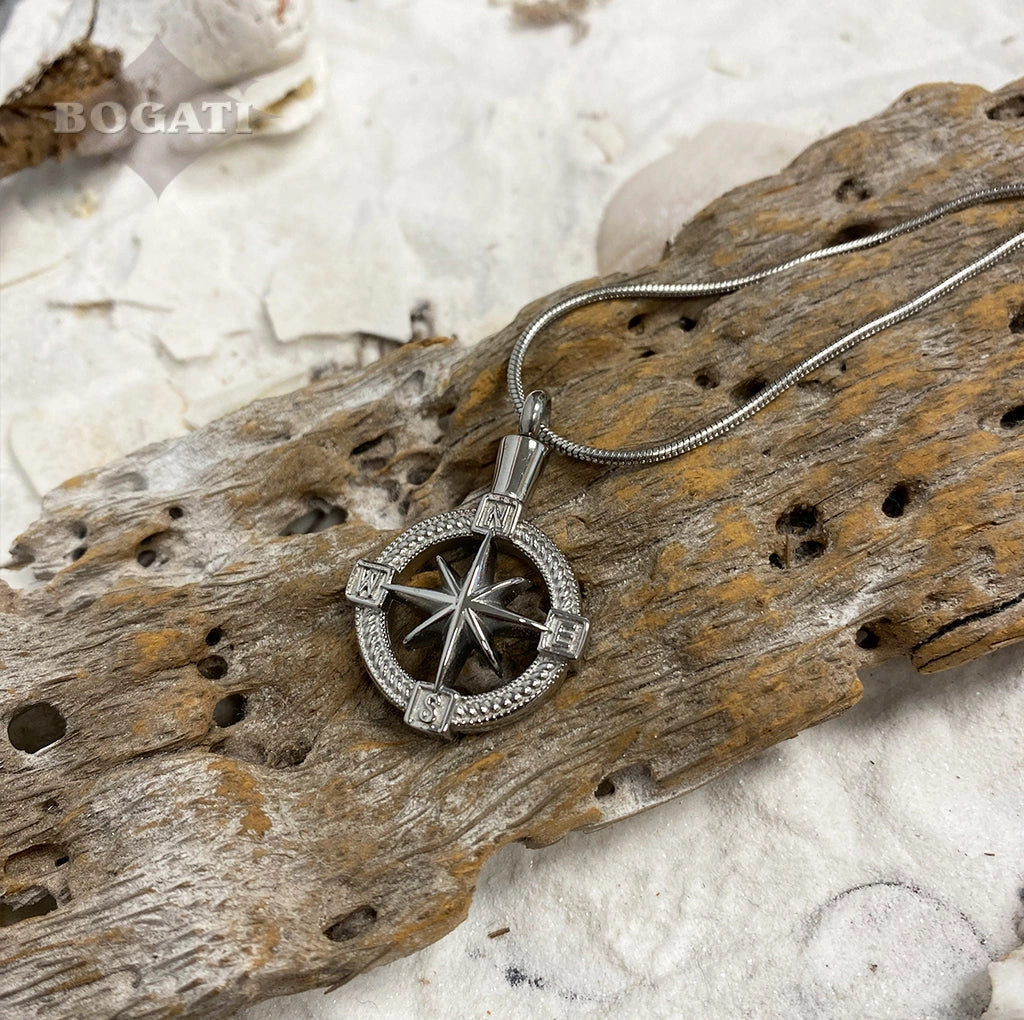 J-124 - NorthStar Compass - Pendant with Chain