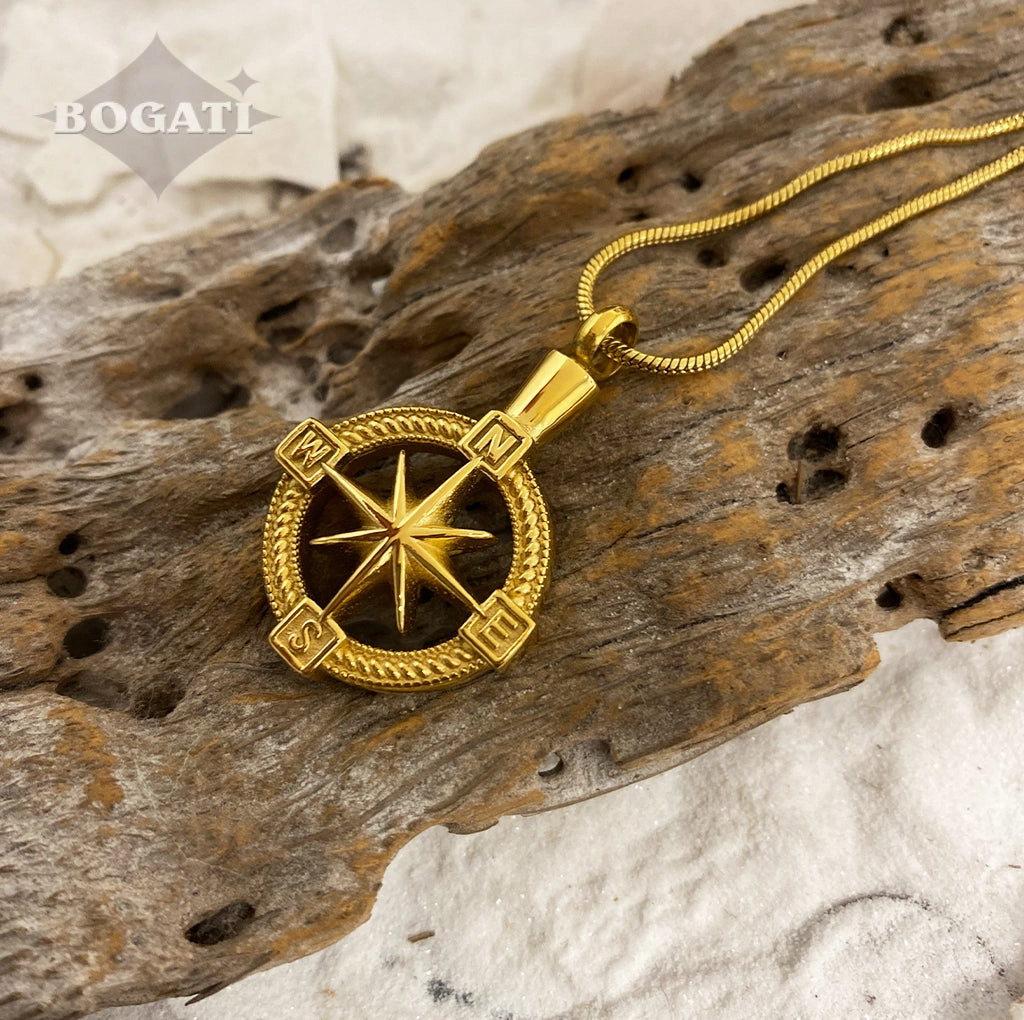 J-124 - NorthStar Compass - Pendant with Chain