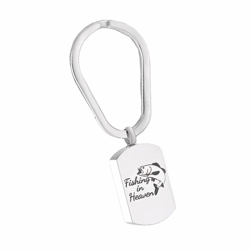 J-726  "Fishing in Heaven" Tag  - Keychain
