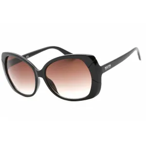 Kenneth Cole Reaction Women's Sunglasses - Shiny Black Oversized Frame | KC2841 01B