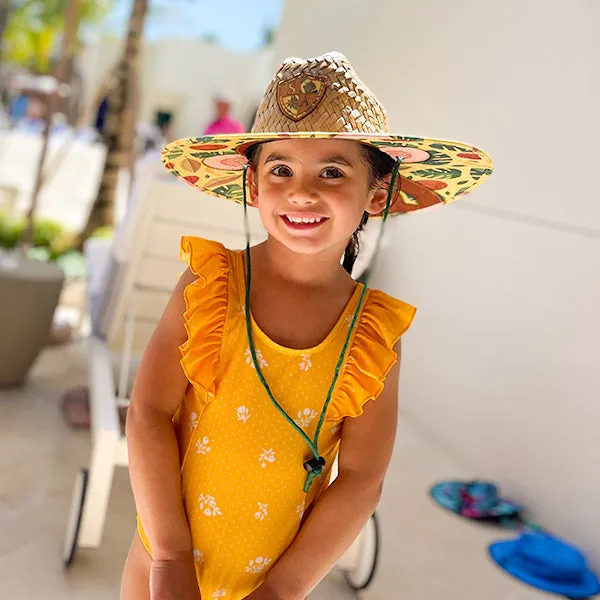Kids Under Brim Straw Hat | Monkey