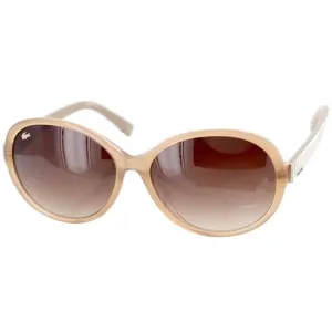 Lacoste Unisex Sunglasses - Beige Oversized Frame Brown Lens | LACOSTE L841SA 264