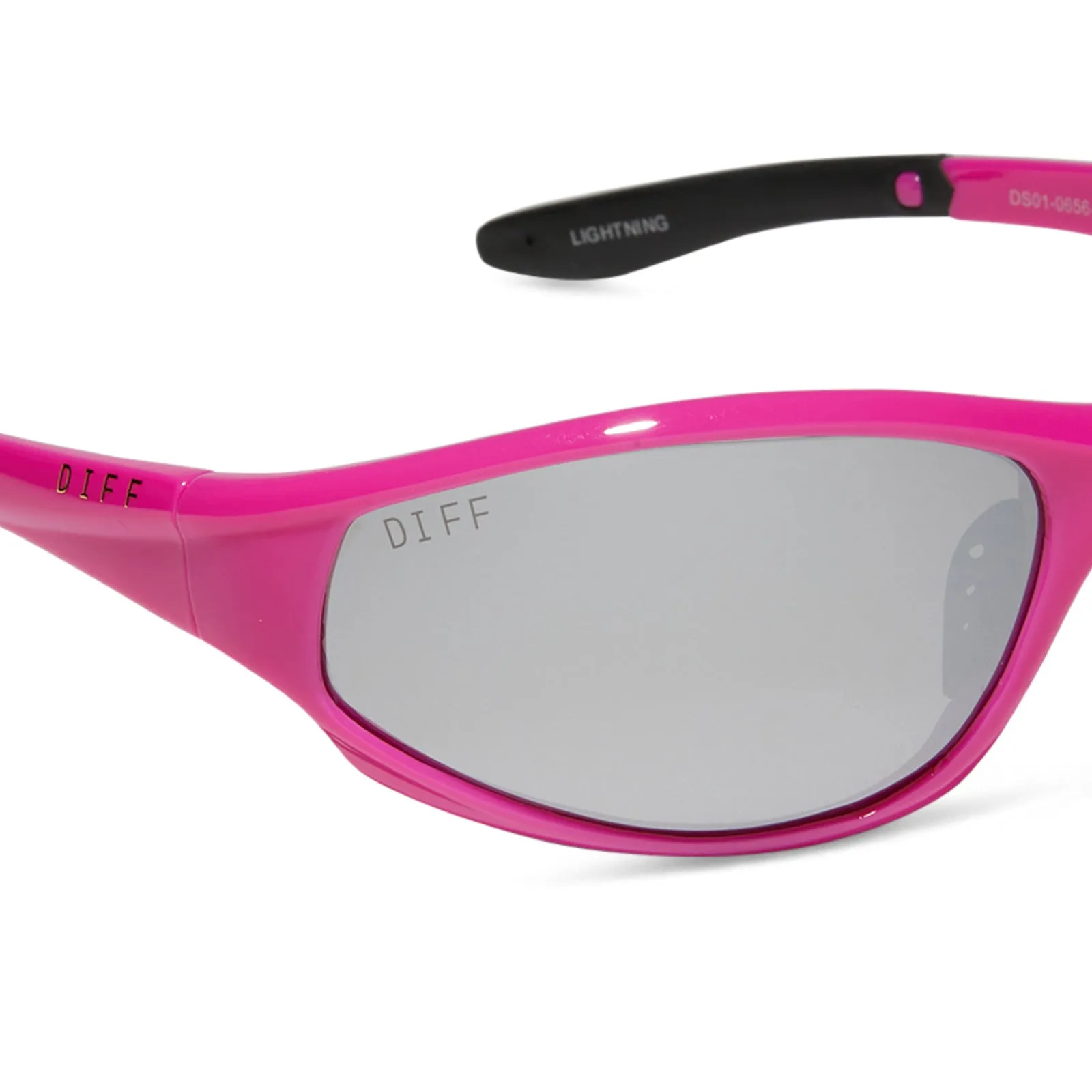 LIGHTNING - NEON PINK   SILVER MIRROR   POLARIZED SUNGLASSES