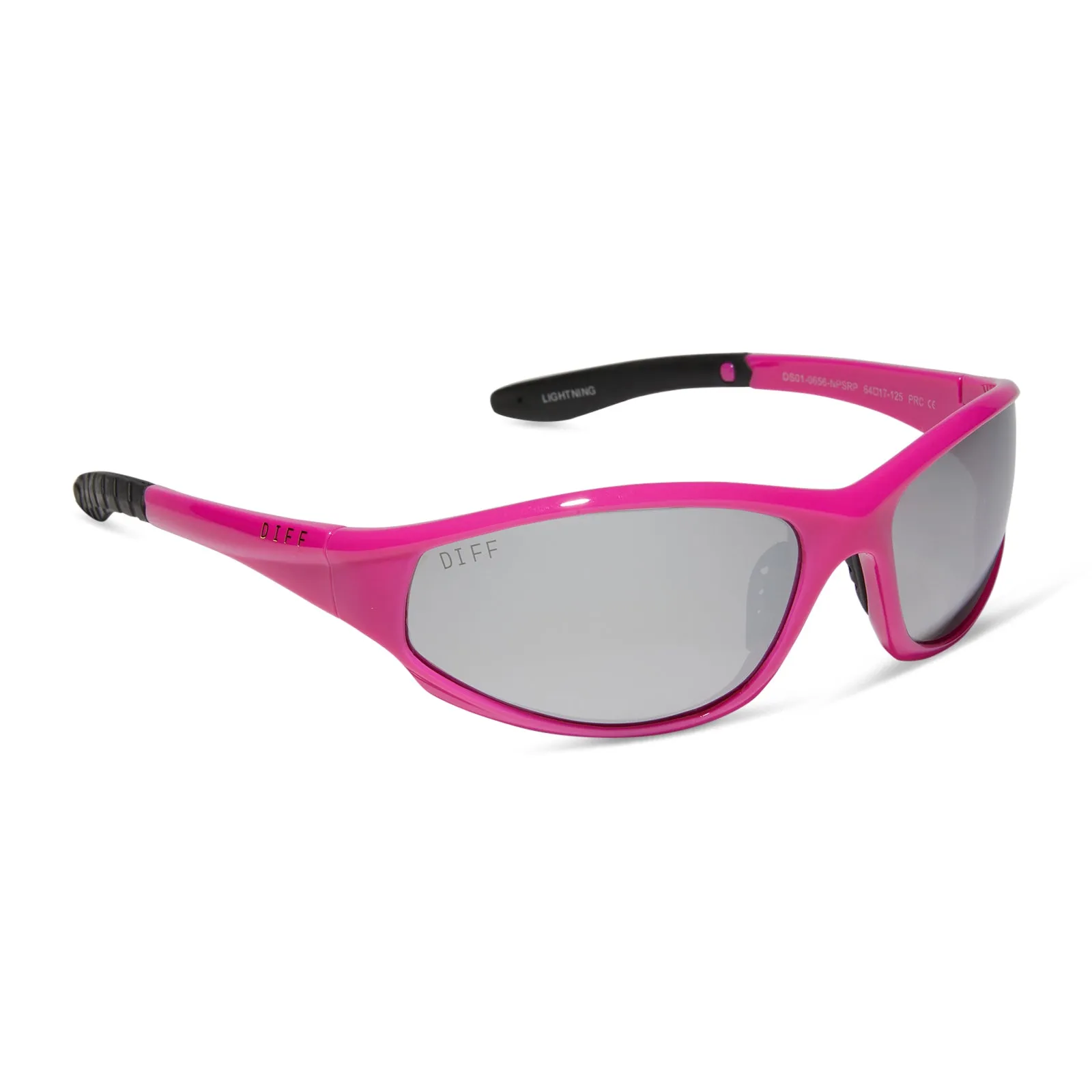 LIGHTNING - NEON PINK   SILVER MIRROR   POLARIZED SUNGLASSES