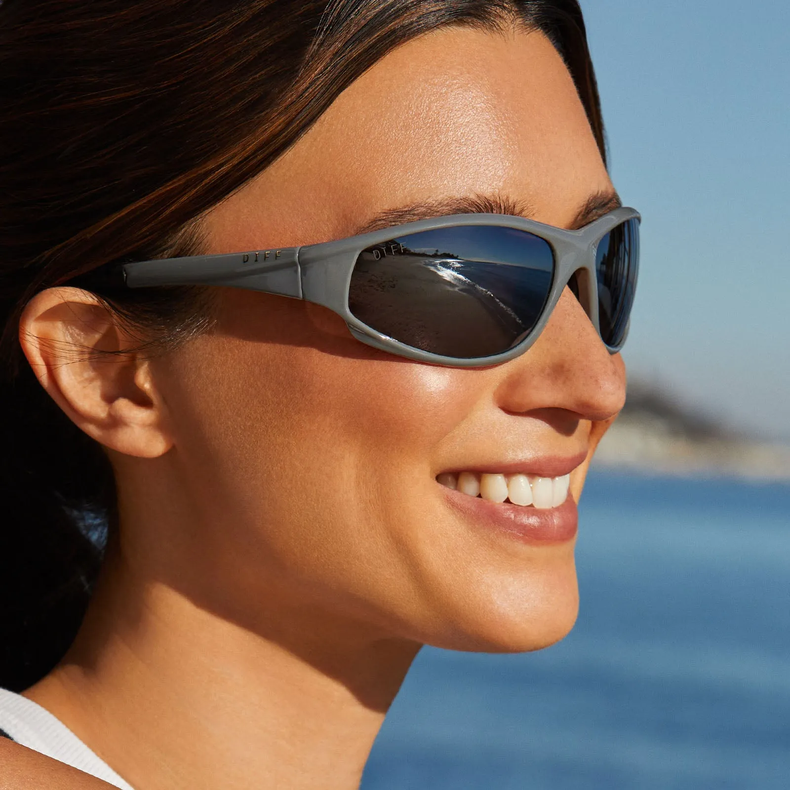 LIGHTNING - SLATE GREY   GREY W/ SILVER FLASH   POLARIZED SUNGLASSES