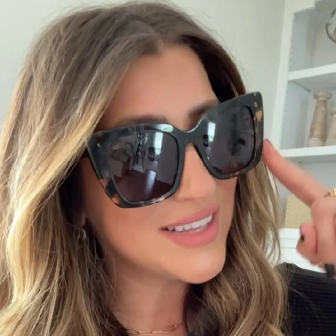 LIZZY - ESPRESSO TORTOISE   GREY   POLARIZED SUNGLASSES