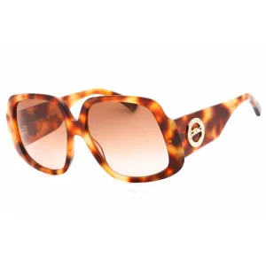 Longchamp Women's Sunglasses - Brown Lens Light Havana Oversized Frame | LO709S 217