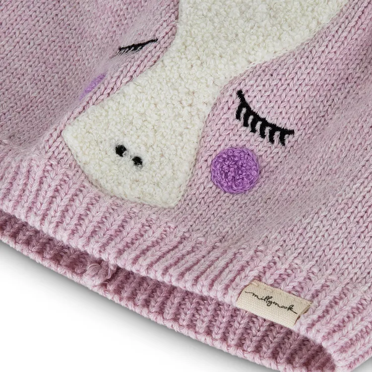 Millymook Baby Girls Unicorn Beanie - Light Lilac