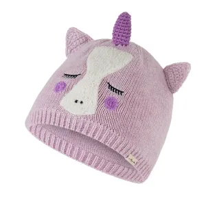 Millymook Baby Girls Unicorn Beanie - Light Lilac