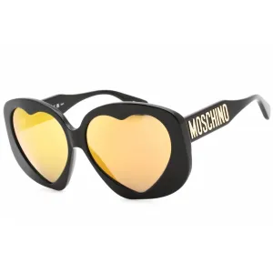 Moschino Women's Sunglasses - Black Plastic Full Rim Oversized | MOS152/S 0807 CU