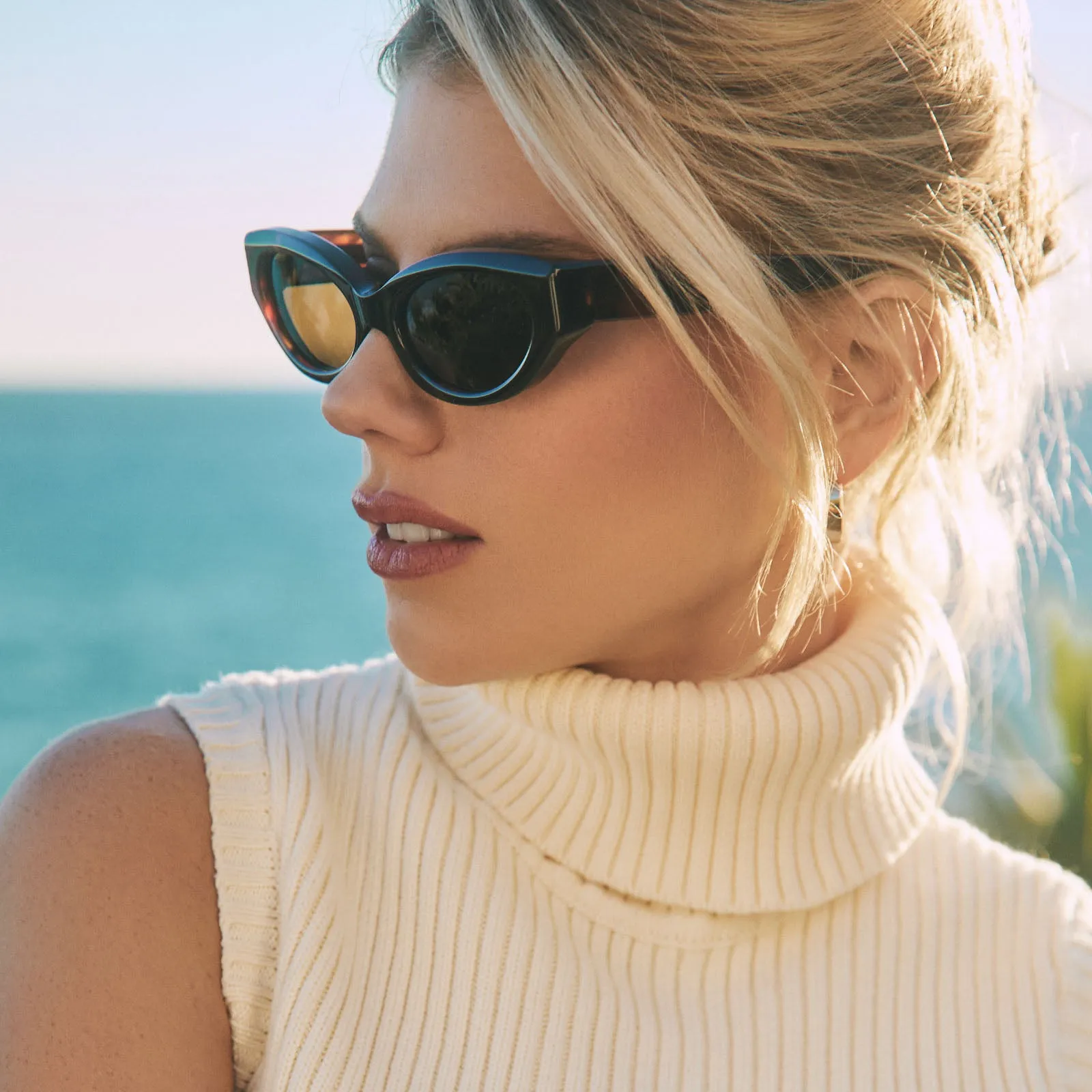 PETRA - SALTED CARAMEL TORTOISE   BROWN   POLARIZED SUNGLASSES