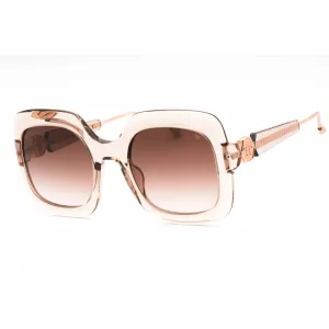 Philipp Plein Women's Sunglasses - Transparent Beige Oversized Frame | SPP065S 07T1