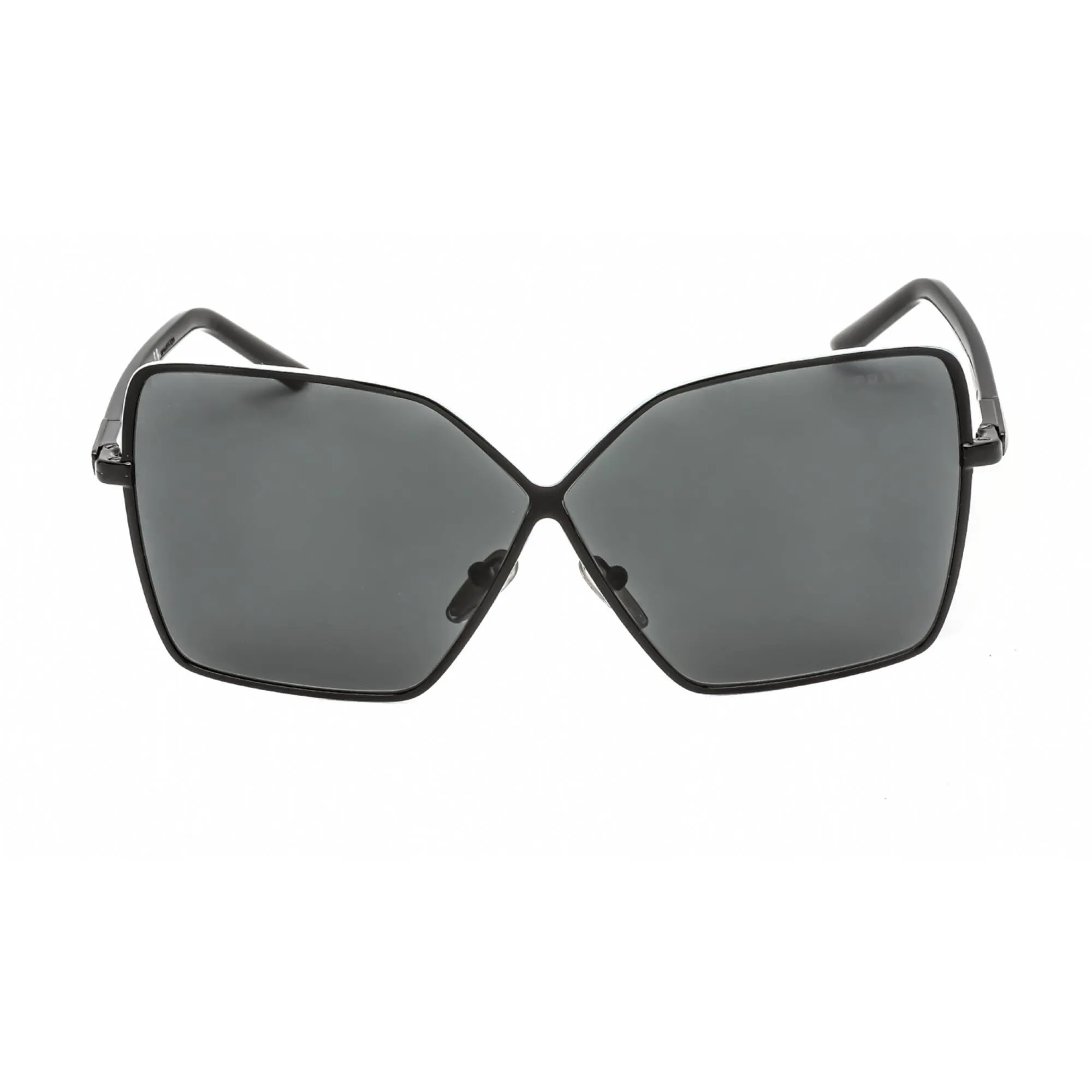 Prada Women's Sunglasses - Full Rim Black Metal Oversized Frame | 0PR 50YS 1AB5S0
