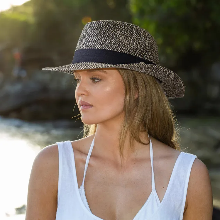 Rigon Franky Braided Fedora - Black Combo