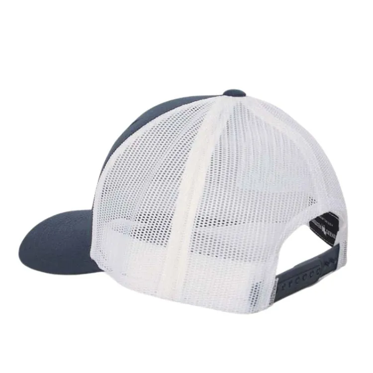 Ringers Western Signature Bull Trucker - Navy & White with Navy & Red Patch