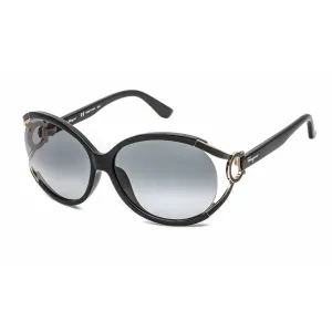 Salvatore Ferragamo Women's Sunglasses - Black Frame Grey Gradient Lens | SF600S 001