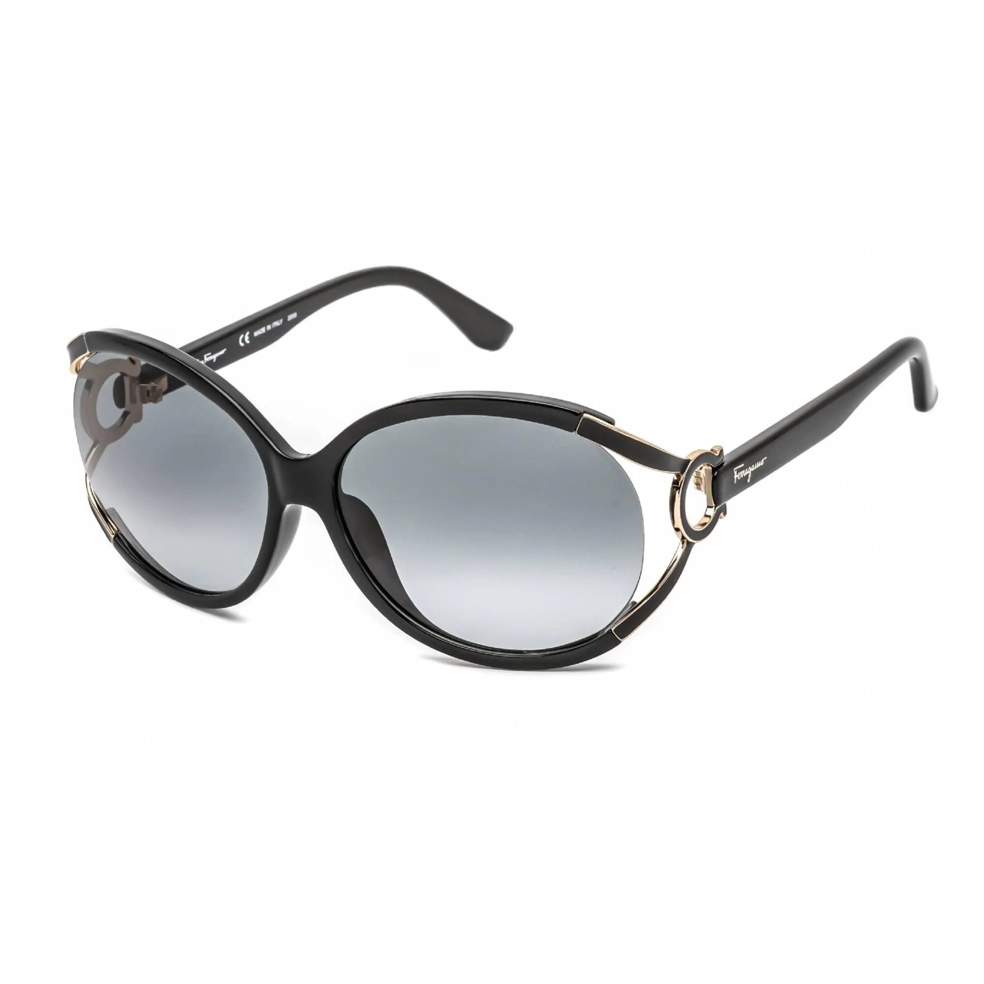 Salvatore Ferragamo Women's Sunglasses - Black Frame Grey Gradient Lens | SF600S 001