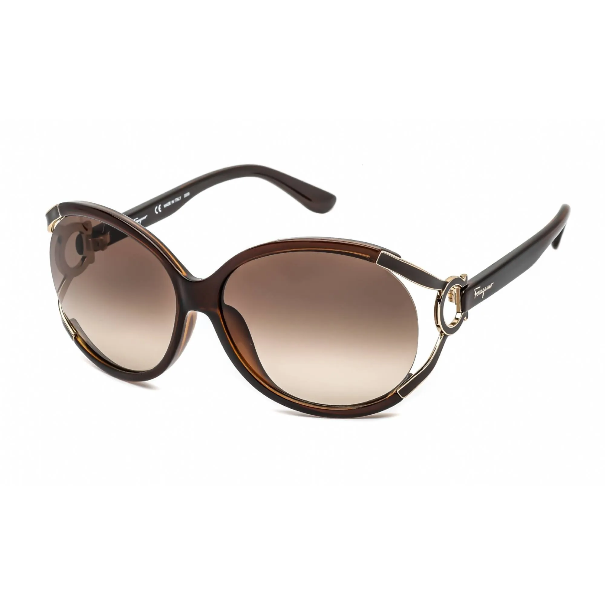 Salvatore Ferragamo Women's Sunglasses - Dark Brown Oversized Frame | SF600S 220