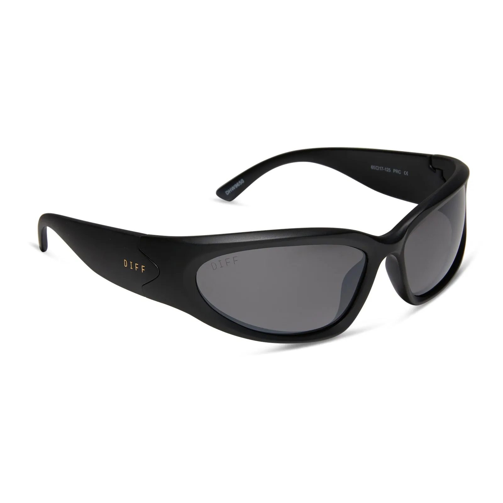 SIDE OUT - MATTE BLACK   GREY W/ SILVER FLASH   POLARIZED SUNGLASSES