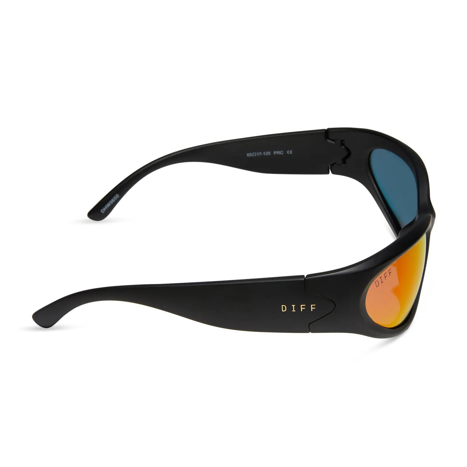 SIDE OUT - MATTE BLACK   SUNSET MIRROR   POLARIZED SUNGLASSES