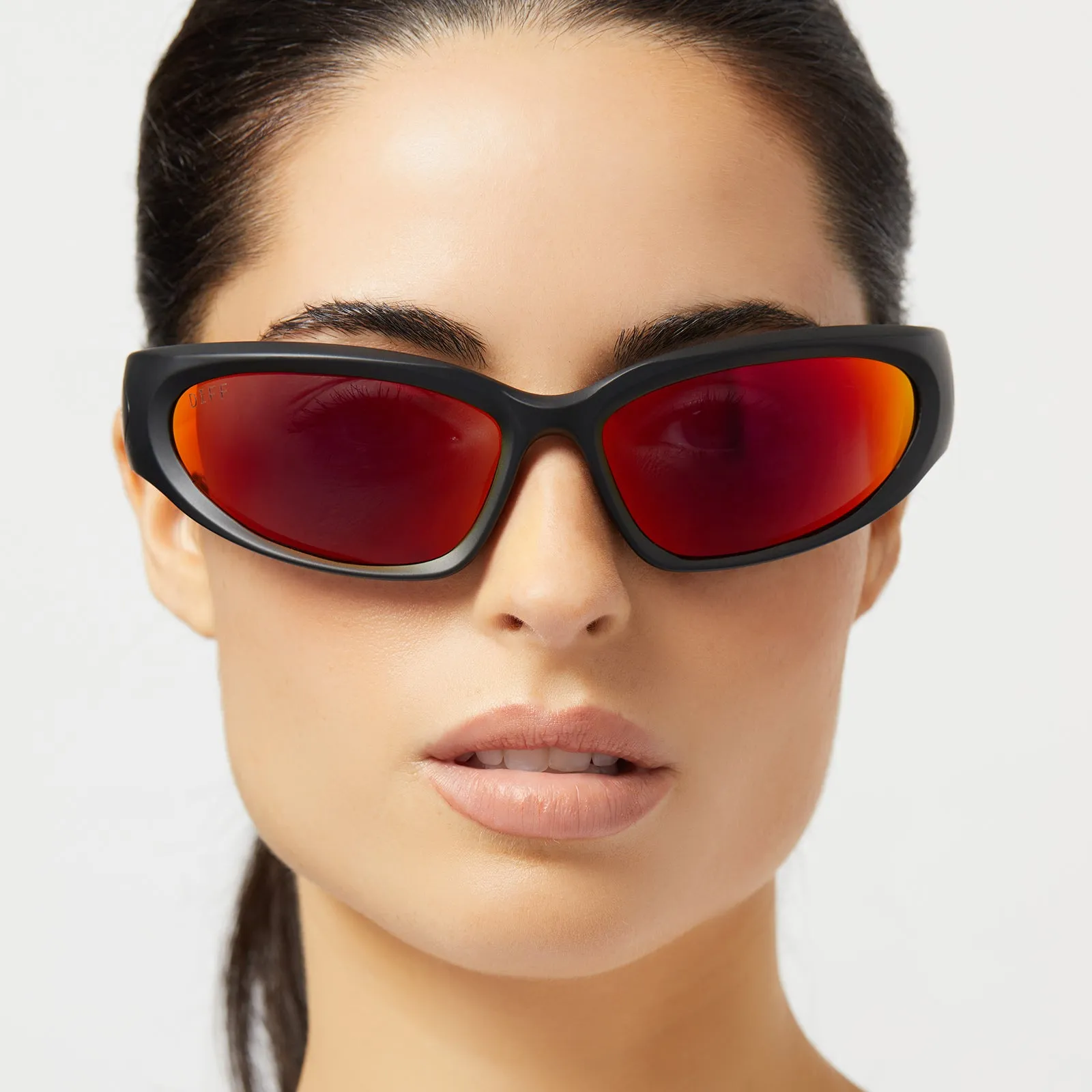SIDE OUT - MATTE BLACK   SUNSET MIRROR   POLARIZED SUNGLASSES